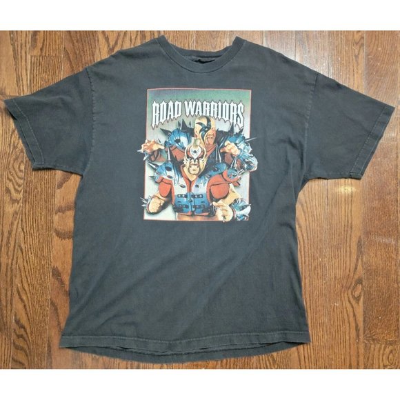 Vintage 2002 The Road Warriors Legion of Doom Shirt L WWF WWE - Picture 2 of 8